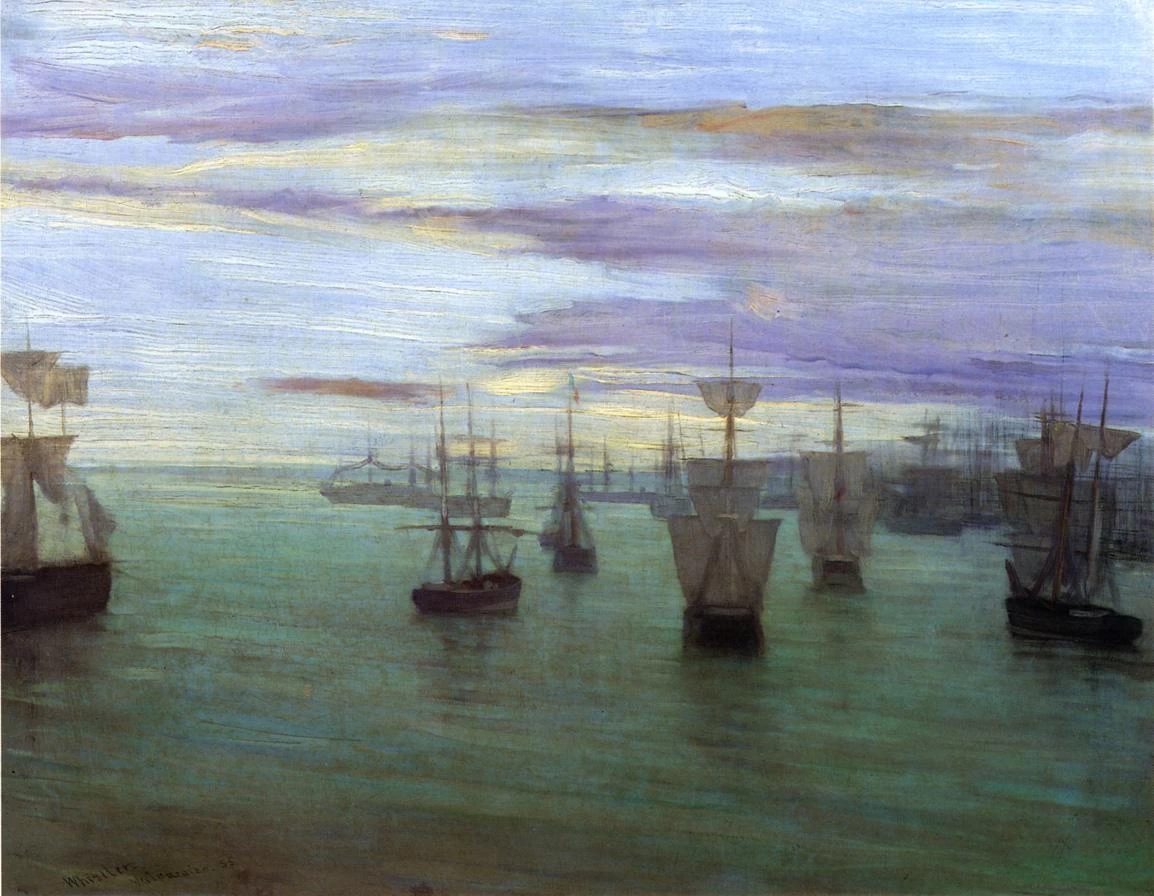 Ames McNeill Whistler - Crepuscolo color carne e verde, Valparaiso